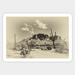 Superstition Mountain Old Time Version Sticker